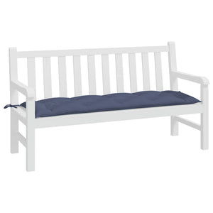 Marineblaue Gartenbank Auflage 150 cm