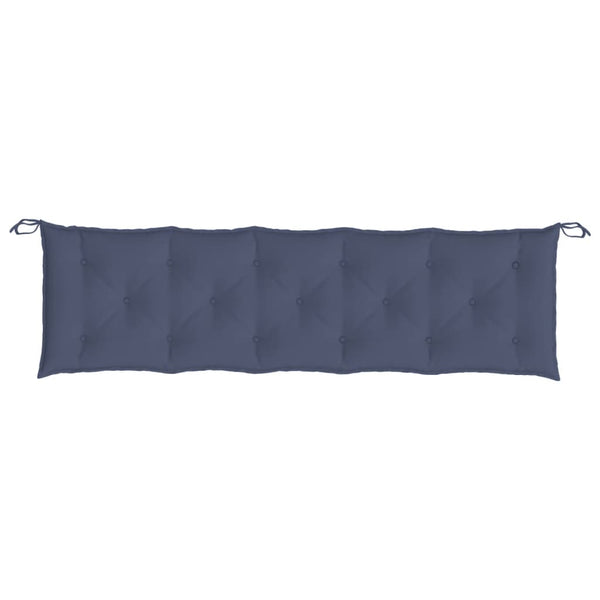 Marineblaue Gartenbank Auflage 180 cm