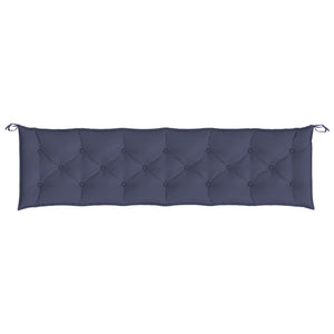 Marineblaue Gartenbank Auflage 200x50x7 cm