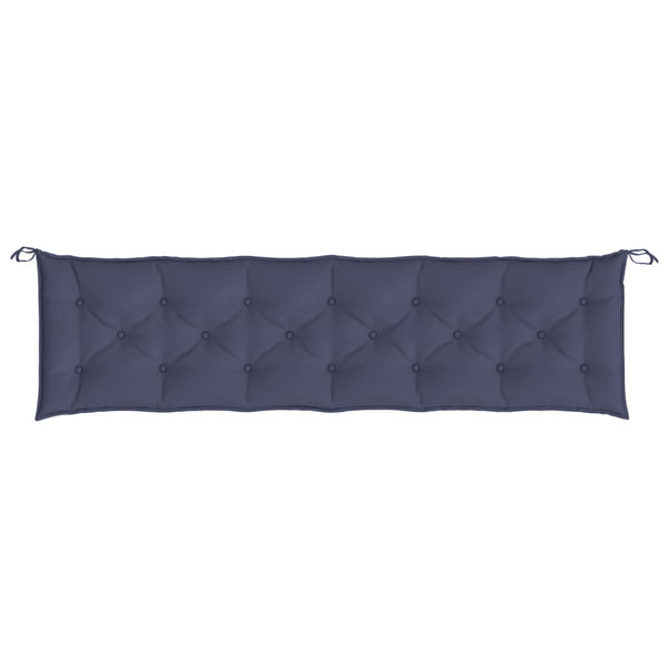 Marineblaue Gartenbank Auflage 200x50x7 cm
