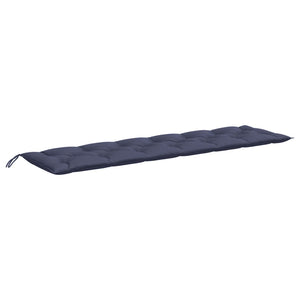 Marineblaue Gartenbank Auflage 200x50x7 cm