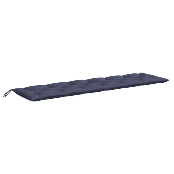 Marineblaue Gartenbank Auflage 200x50x7 cm