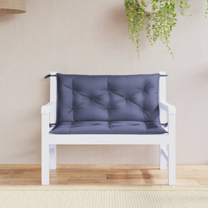 Gartenbank Auflagen Marineblau 100x50 cm, 2er Set