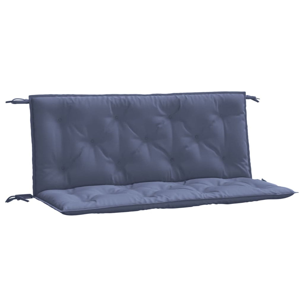 Gartenbank Auflagen Marineblau 120x50 cm, 2er Set