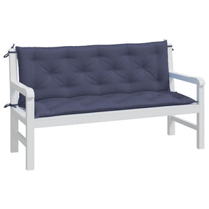Marineblaue Gartenbank Auflagen 150 cm, 2er Set