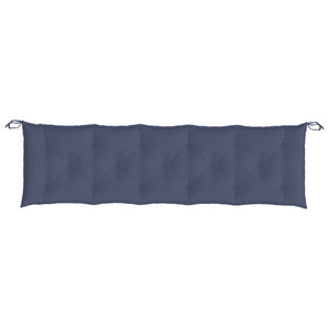 Marineblaue Gartenbankauflagen 180 cm – 2er Set