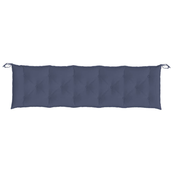 Marineblaue Gartenbankauflagen 180 cm – 2er Set