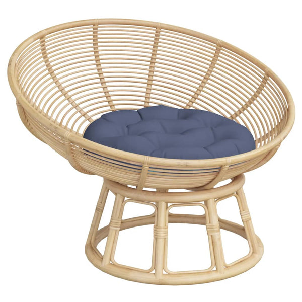Rundes Kissen Marineblau Ø 60cm