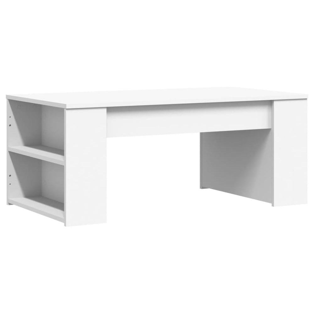 vidaXL Table basse blanche 102x55x42 cm Aggloméré