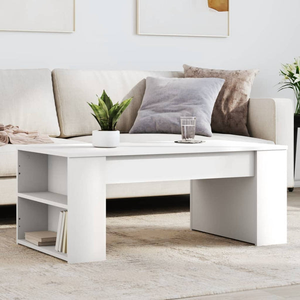 Weißer Couchtisch aus Holzwerkstoff