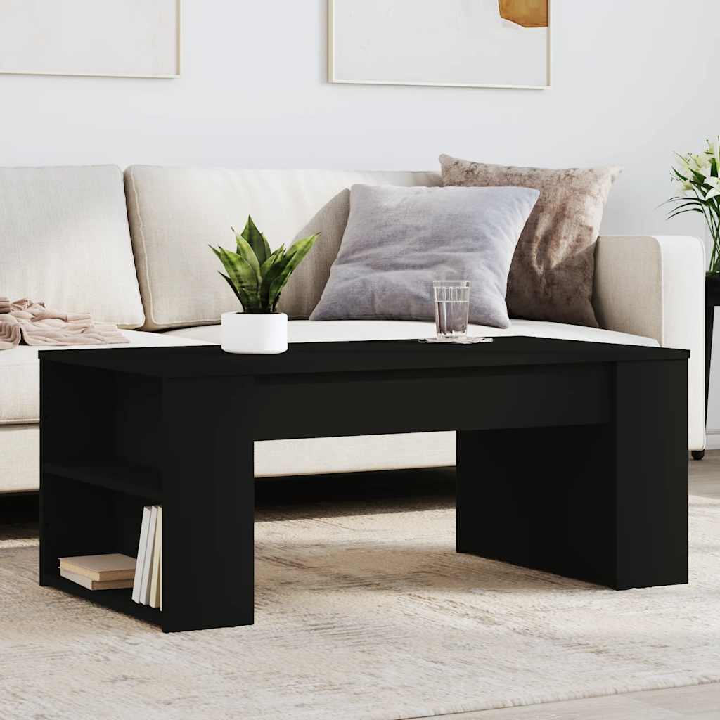 Schwarzer Couchtisch 102x55 cm