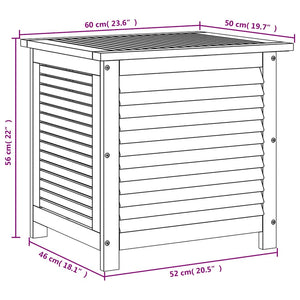 Gartenbox Akazie Massivholz 60x50x56cm
