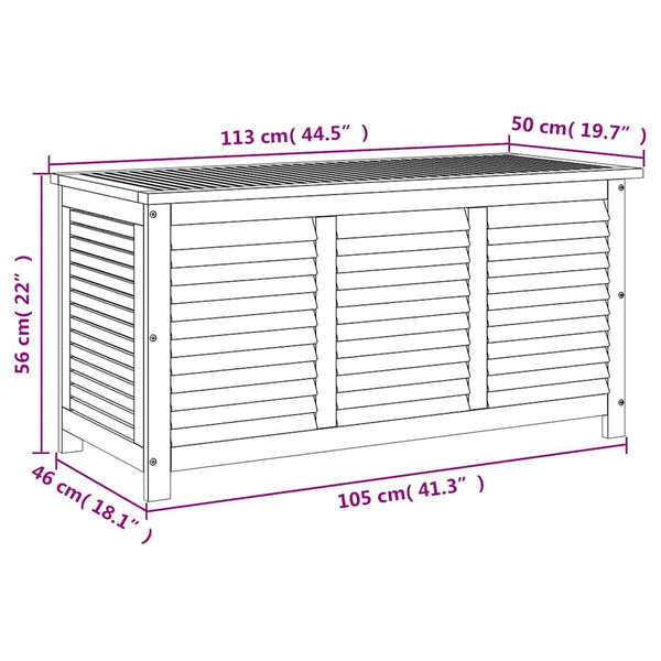 Gartenbox Akazie 113x50x56cm
