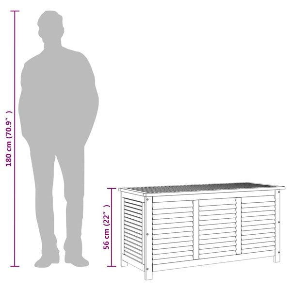 Gartenbox Akazie 113x50x56cm