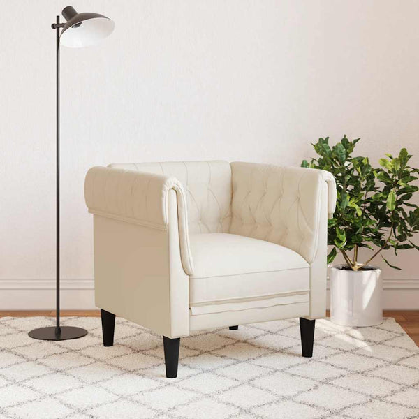 Chesterfield Sessel Leinen