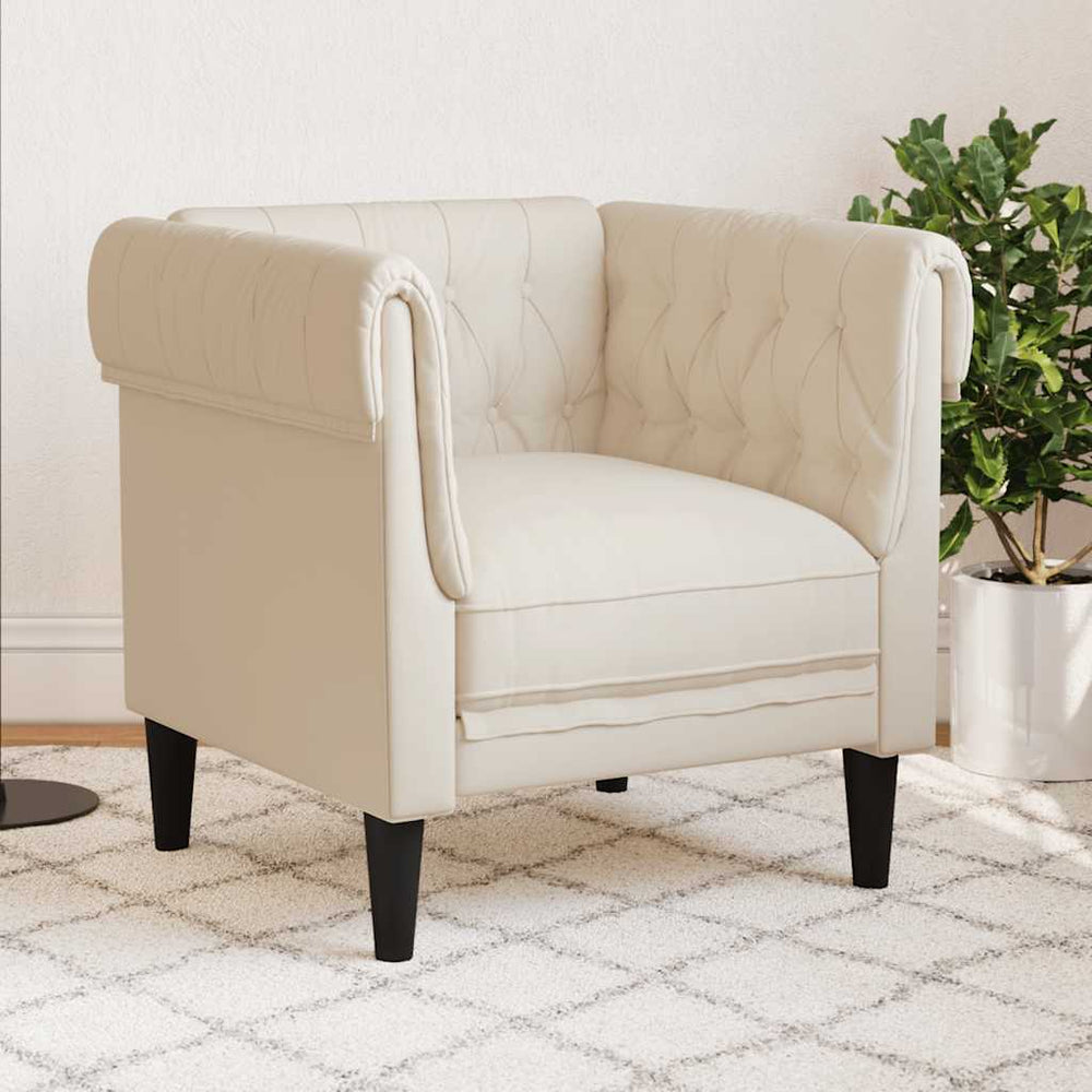Chesterfield Sessel Leinen