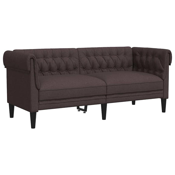 Chesterfield Sofa 2-Sitzer Dunkelbraun