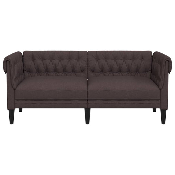 Chesterfield Sofa 2-Sitzer Dunkelbraun