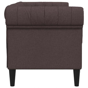 Chesterfield Sofa 2-Sitzer Dunkelbraun
