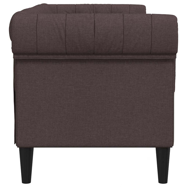 Chesterfield Sofa 2-Sitzer Dunkelbraun