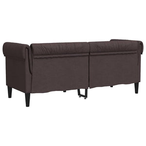 Chesterfield Sofa 2-Sitzer Dunkelbraun
