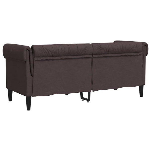 Chesterfield Sofa 2-Sitzer Dunkelbraun