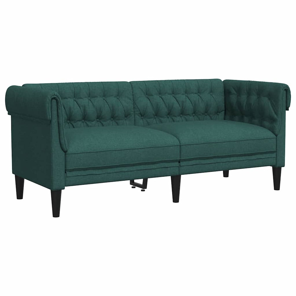 Chesterfield Sofa 2-Sitzer Dunkelgrün