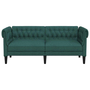 Chesterfield Sofa 2-Sitzer Dunkelgrün