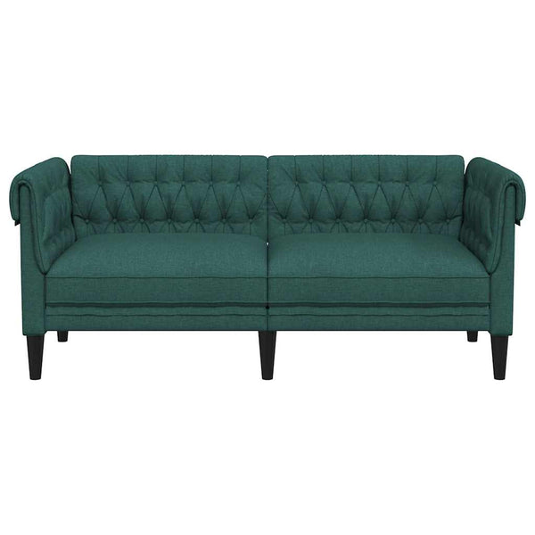 Chesterfield Sofa 2-Sitzer Dunkelgrün