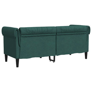 Chesterfield Sofa 2-Sitzer Dunkelgrün