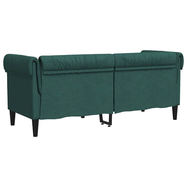 Chesterfield Sofa 2-Sitzer Dunkelgrün