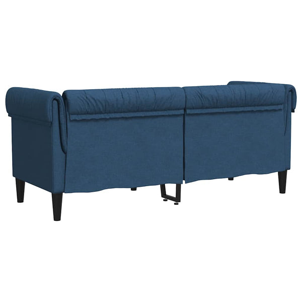 Blaues Chesterfield Sofa 2-Sitzer