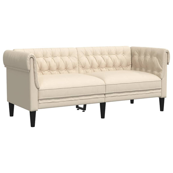 Chesterfield Leinen 2-Sitzer Sofa