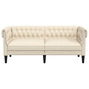 Chesterfield Leinen 2-Sitzer Sofa
