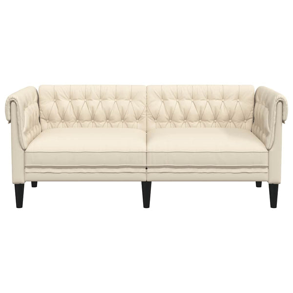 Chesterfield Leinen 2-Sitzer Sofa