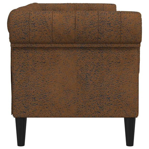 Chesterfield Sofa 2-Sitzer Braun