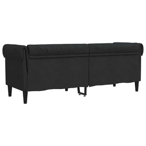 Chesterfield Sofa 3-Sitzer Schwarz