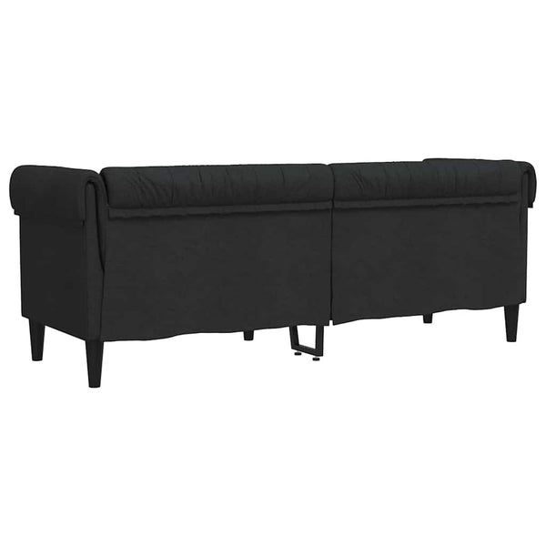 Chesterfield Sofa 3-Sitzer Schwarz