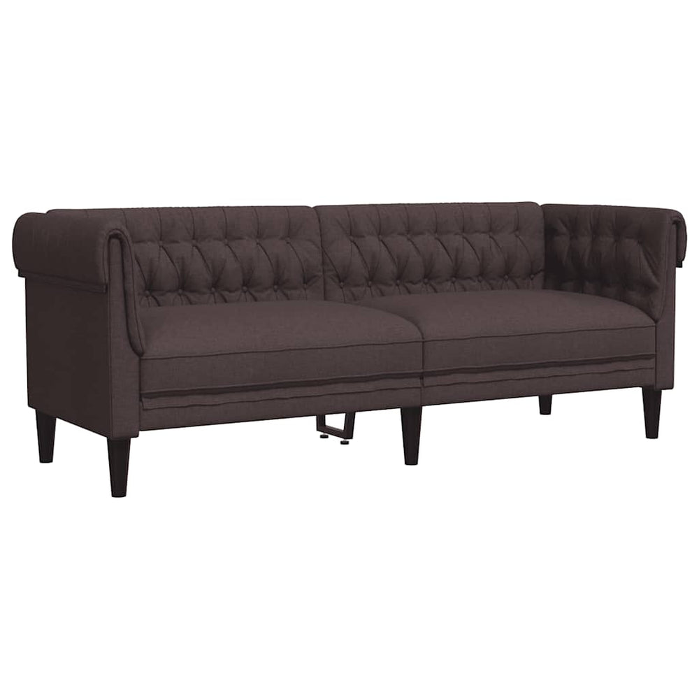 Chesterfield Sofa 3-Sitzer Dunkelbraun
