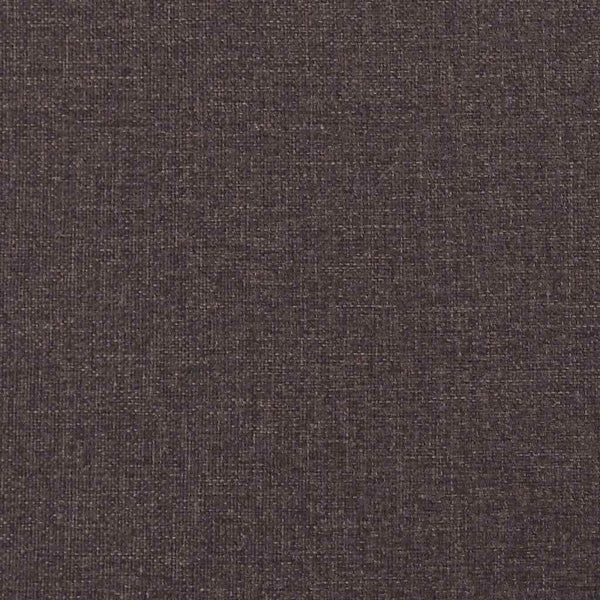 vidaXL Canapé Chesterfield 3 places en tissu marron foncé