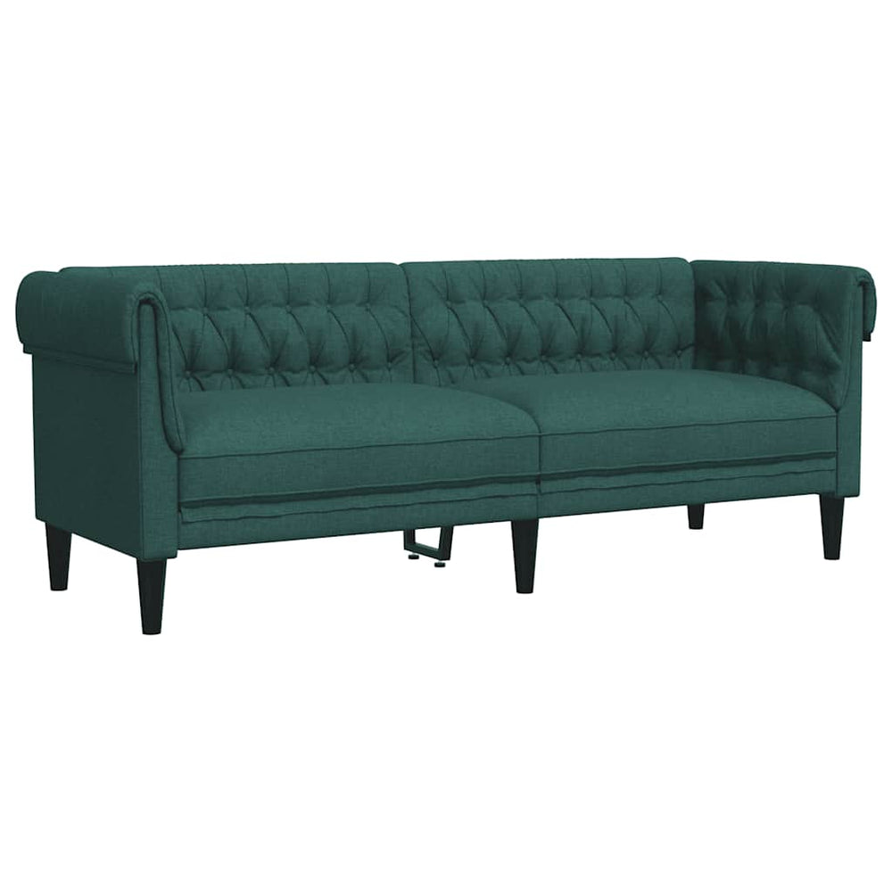 Chesterfield Sofa 3-Sitzer Dunkelgrün