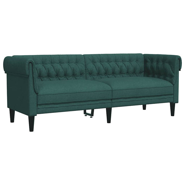 Chesterfield Sofa 3-Sitzer Dunkelgrün