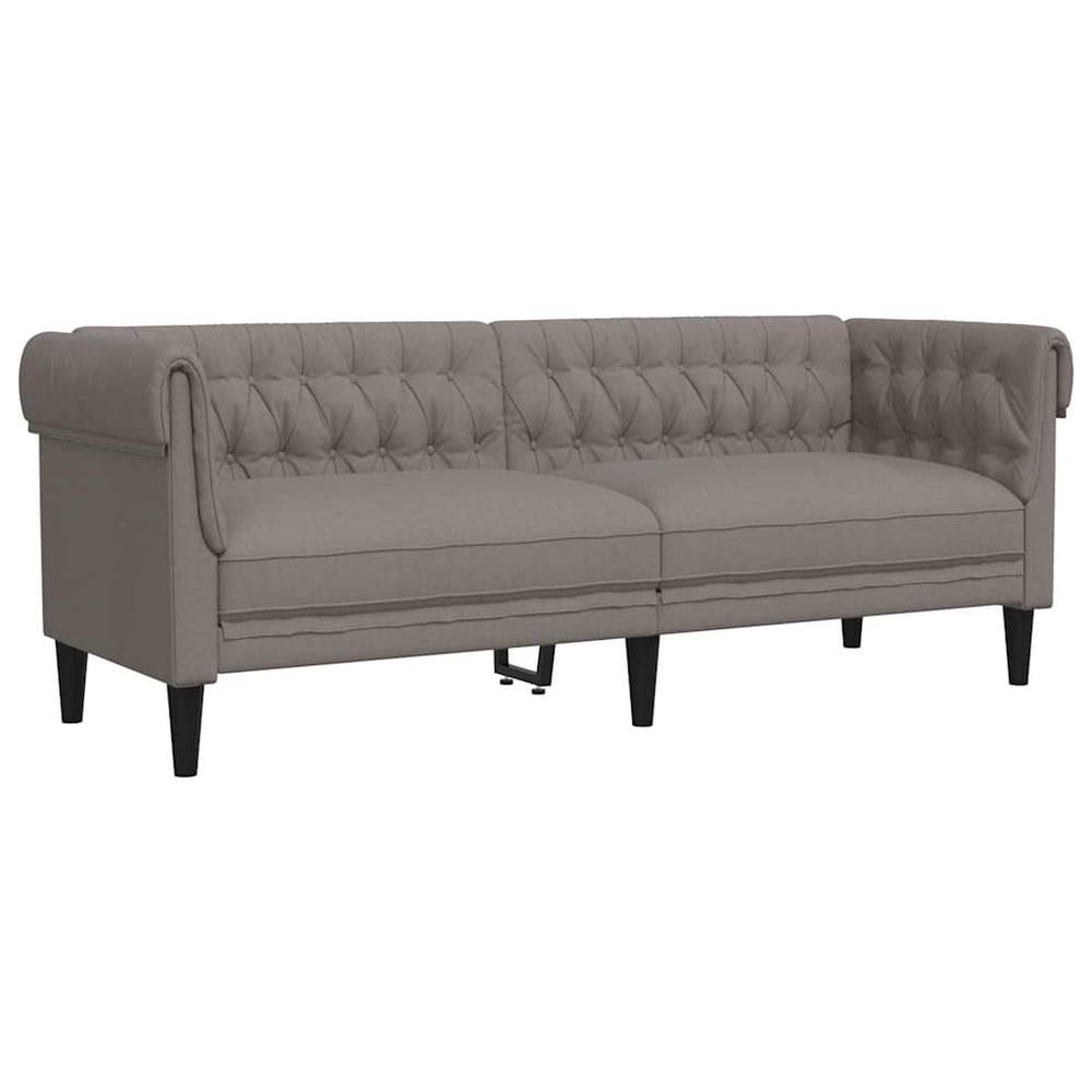 Chesterfield Sofa 3-Sitzer Taupe