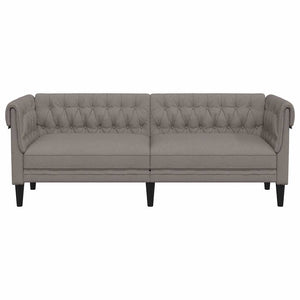 Chesterfield Sofa 3-Sitzer Taupe