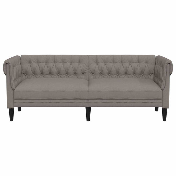 Chesterfield Sofa 3-Sitzer Taupe