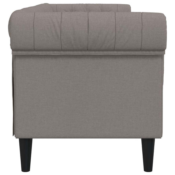 Chesterfield Sofa 3-Sitzer Taupe