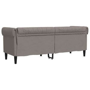 Chesterfield Sofa 3-Sitzer Taupe