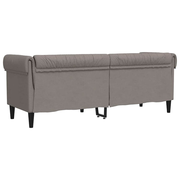 Chesterfield Sofa 3-Sitzer Taupe