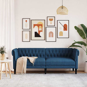 Chesterfield Sofa 3-Sitzer Blau