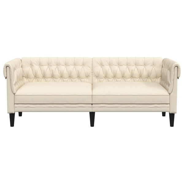 Chesterfield Leinen Sofa 3-Sitzer